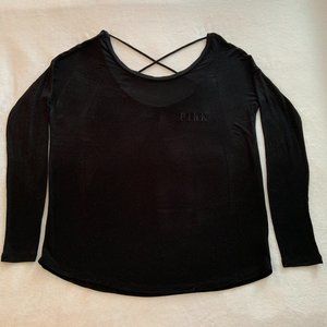 PINK Super Soft Strappy Long Sleeve T-Shirt